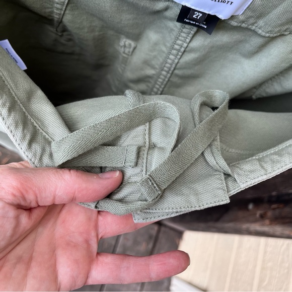 Current/Elliot High Rise Buttonfly Crop Light Green Pant NWOT Sz 27 - Picture 10 of 13